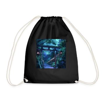 Japon - Sac de sport léger - noir - Devant