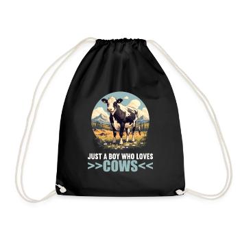 Vaches Vache - Sac de sport léger - noir - Devant