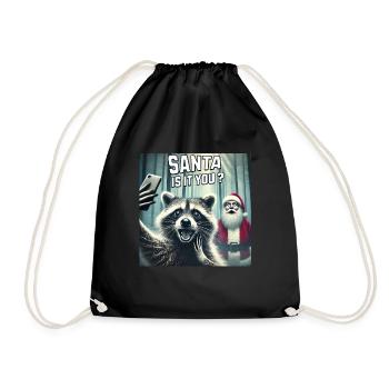 Chats Selfie Père Noël - Sac de sport léger - noir - Devant