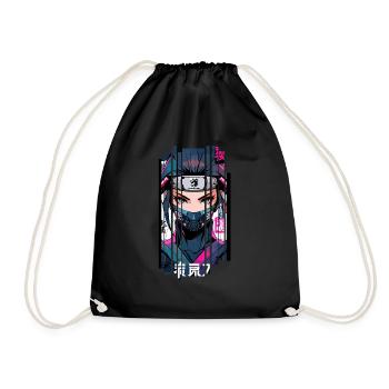 Cyborg ninja kanji - Sac de sport léger - noir - Devant