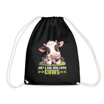 Vaches Vache - Sac de sport léger - noir - Devant
