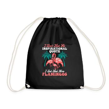 J’ai juste besoin de plus de flamants roses mignon oiseau rose - Sac de sport léger - noir - Devant