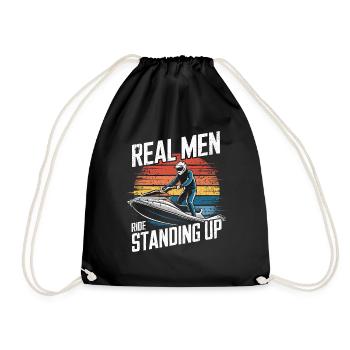Adrénaline sur l’eau - Sac de sport léger - noir - Devant