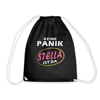 KEINE PANIK STELLA IST DA - Turnbeutel - Schwarz - Vorne