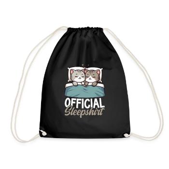 Official Sleeper American Short Lover - Drawstring Bag - black - Front