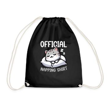 Official Sleeper American Short Lover - Drawstring Bag - black - Front