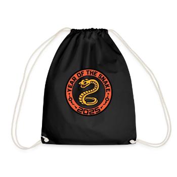 Année Chinoise 2025 Année du Serpent - Sac de sport léger - noir - Devant
