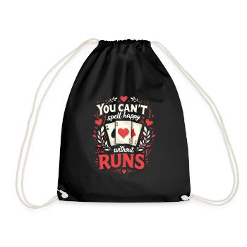 Gin Rummy - Drawstring Bag - black - Front