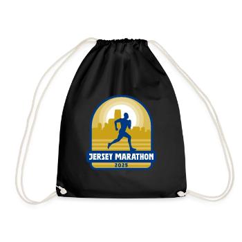 Jersey Marathon - 2025 - Turnbeutel - Schwarz - Vorne
