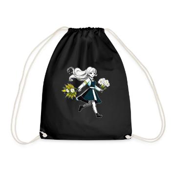 MRS. BLUME - Drawstring Bag - black - Front