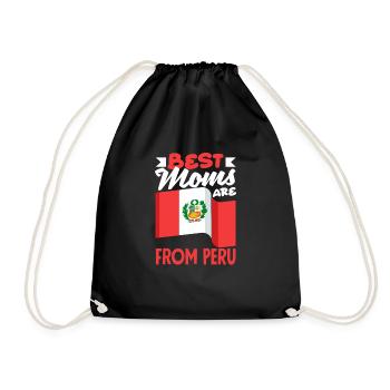 Peru Peruvian Gift - Drawstring Bag - black - Front
