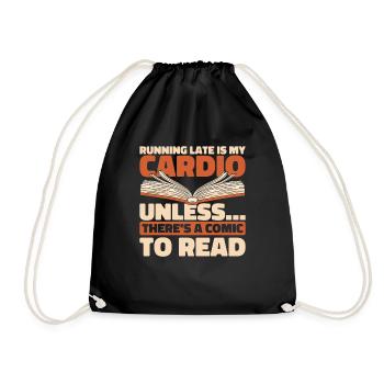 Bande dessinée - Sac de sport léger - noir - Devant