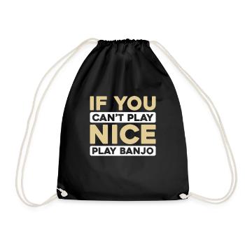 Banjo - Drawstring Bag - black - Front