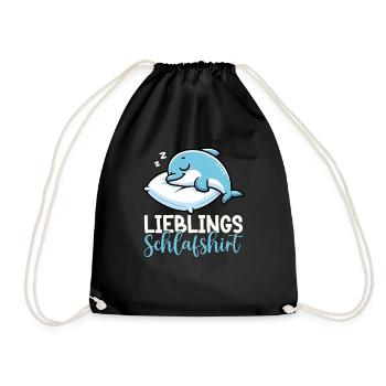 Chemise de nuit officielle Pyjama dauphin - Sac de sport léger - noir - Devant