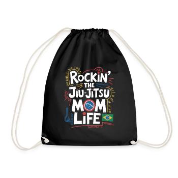 Stylischer Look für Jiu-Jitsu-Mamas - Turnbeutel - Schwarz - Vorne