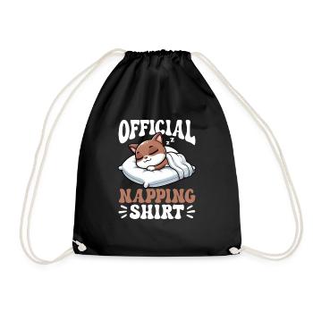 Chemise de nuit officielle Pyjama chat birman - Sac de sport léger - noir - Devant