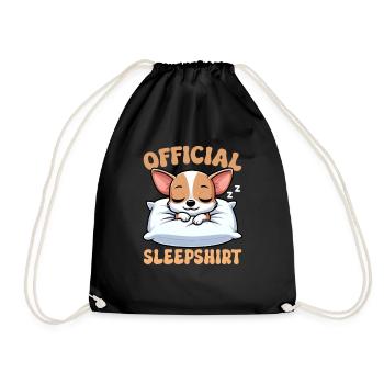 Maison Officielle Sleeping House Chihuahua Chien Schlafyhead - Sac de sport léger - noir - Devant
