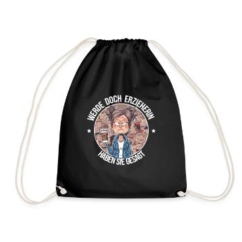 Devenir un éducateur drôle de dicton de garderie - Sac de sport léger - noir - Devant