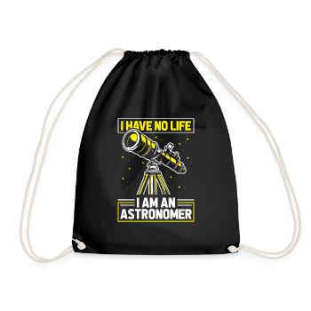 Astronomer - Drawstring Bag - black - Front