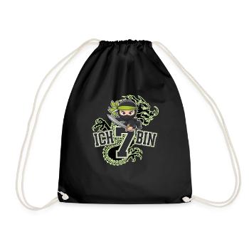 T-shirt d’anniversaire Ninja J’ai 7 ans - Sac de sport léger - noir - Devant
