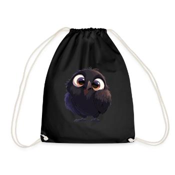 Crows Crow - Drawstring Bag - black - Front