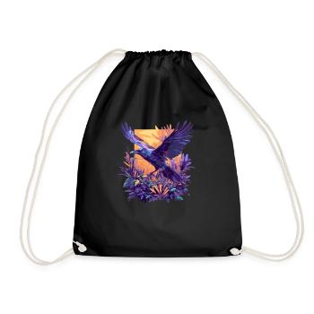 Crows Crow - Drawstring Bag - black - Front