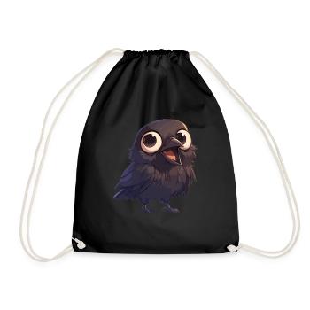 Crows Crow - Drawstring Bag - black - Front