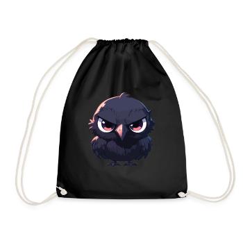 Crows Crow - Drawstring Bag - black - Front