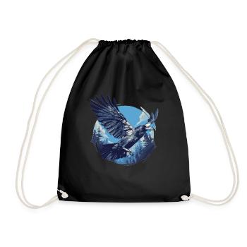 Crows Crow - Drawstring Bag - black - Front