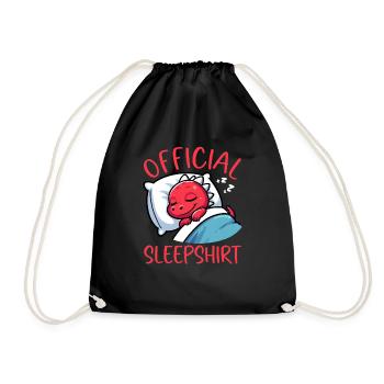 Official Sleeper Dragon Sweet Lazy - Drawstring Bag - black - Front