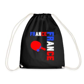 drapeau france cadeau, cadeau france drapeau - Sac de sport léger - noir - Devant