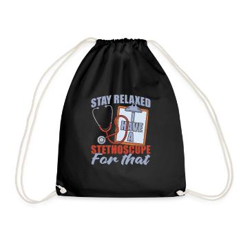 Medical Assistant - Drawstring Bag - black - Front