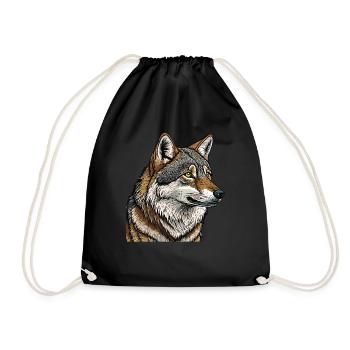 LOUP - Sac de sport léger - noir - Devant