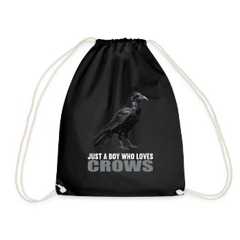 Crows Crow - Drawstring Bag - black - Front