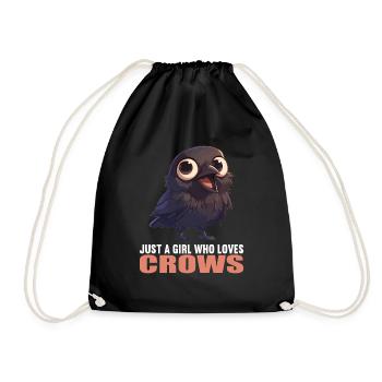 Crows Crow - Drawstring Bag - black - Front