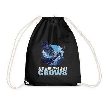Crows Crow - Drawstring Bag - black - Front