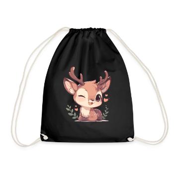 Cerf Cerf - Sac de sport léger - noir - Devant
