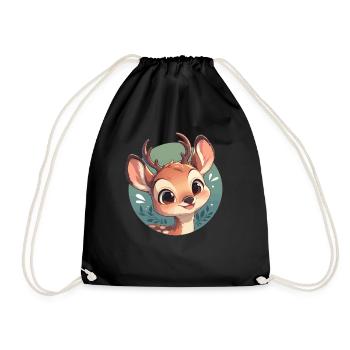 Cerf Cerf - Sac de sport léger - noir - Devant
