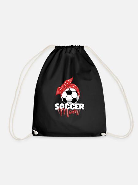 Soccer Mom Fußball Mama Fußballer Mama Spruch - Turnbeutel - Schwarz