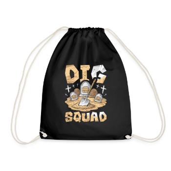 Gravedigger Funeral Assistant Cadre - Drawstring Bag - black - Front