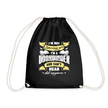 Bookbinder I am A Bookbinder - Drawstring Bag - black - Front