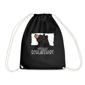 Chemise de nuit officielle Pyjama ours noir - Sac de sport léger - noir - Devant