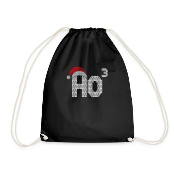 Ho Cubed Drôle Noël Professeur de mathématiques Ho Ho Ho - Sac de sport léger - noir - Devant