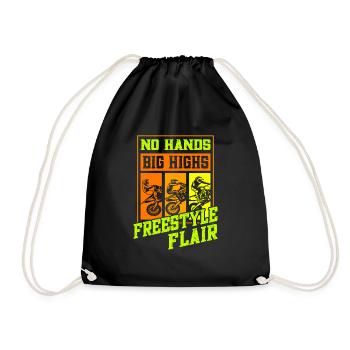 Dirt Biker Riding No Hands Big Highs Dirt Bike - Sac de sport léger - noir - Devant