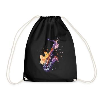 Saxophone - Drawstring Bag - black - Front