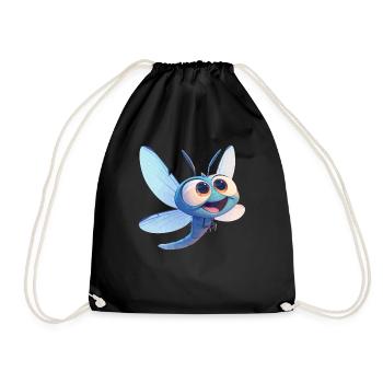 Dragonflies Dragonfly - Drawstring Bag - black - Front