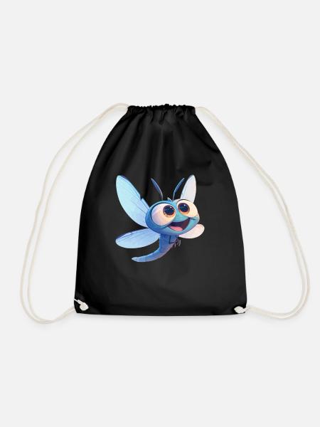Libellen Libelle - Turnbeutel - Schwarz