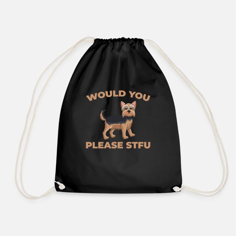 Yorkshire Terrier Stfu Would You Please Shut Up - Turnbeutel - Schwarz