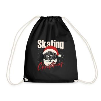 Skateboard Art For Boys Girls Men Skateboard Gifts - Drawstring Bag - black - Front