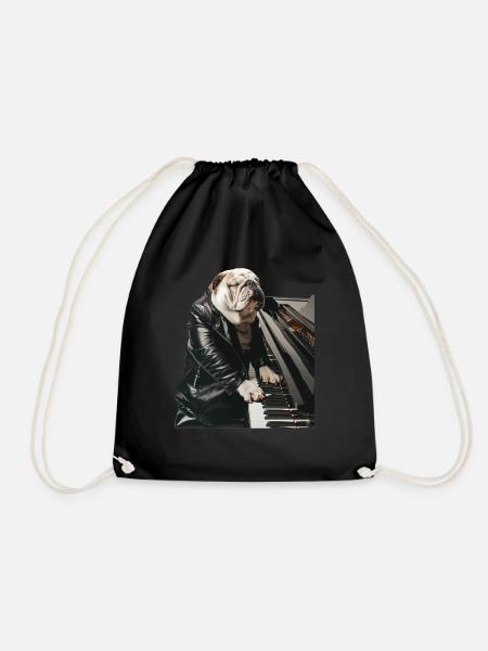 Bulldogge - Turnbeutel - Schwarz
